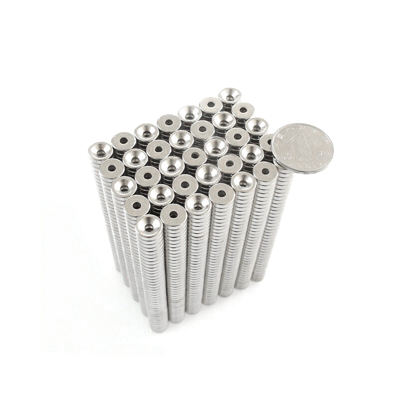Imán de neodimio fresado 10 x 8/4 x 3mm NORTE