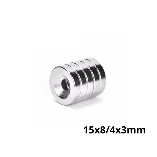 Imán de neodimio fresado 15 x 9/4 x 3mm SUR