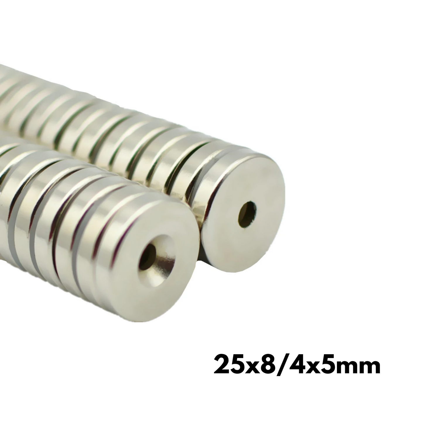 Imán de neodimio fresado 25 x 8/4 x 5mm SUR