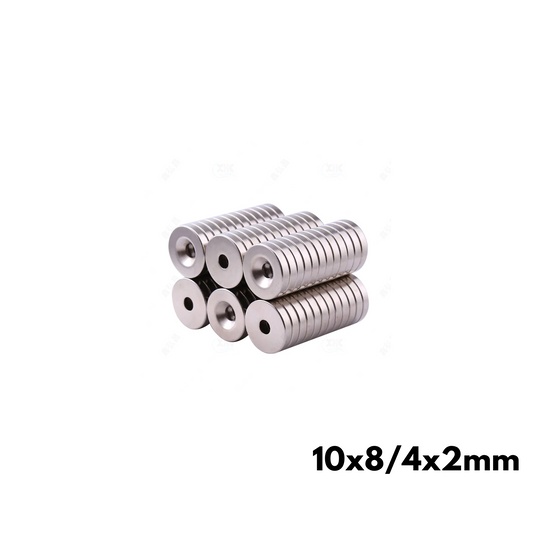 Imán de neodimio fresado 10 x 8/4 x 2mm SUR