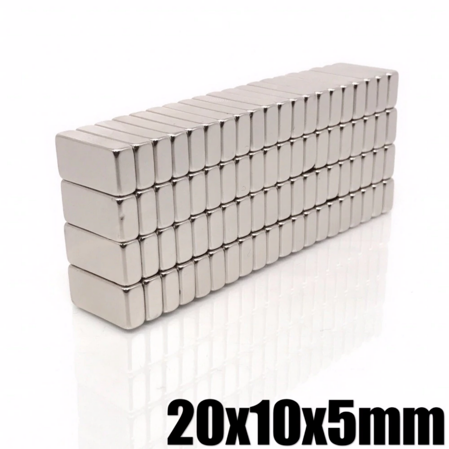 Imán de neodimio rectangular 20x10x5mm