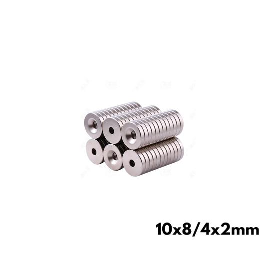 Imán de neodimio fresado 10 x 8/4 x 2mm NORTE