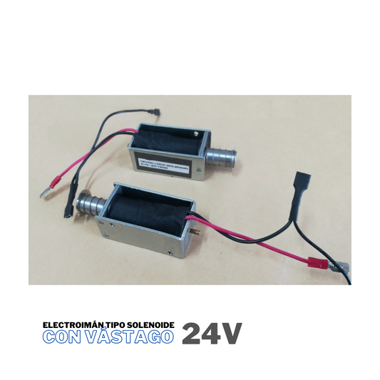 Electroimán tipo solenoide con vástago 0946-1 DC24V