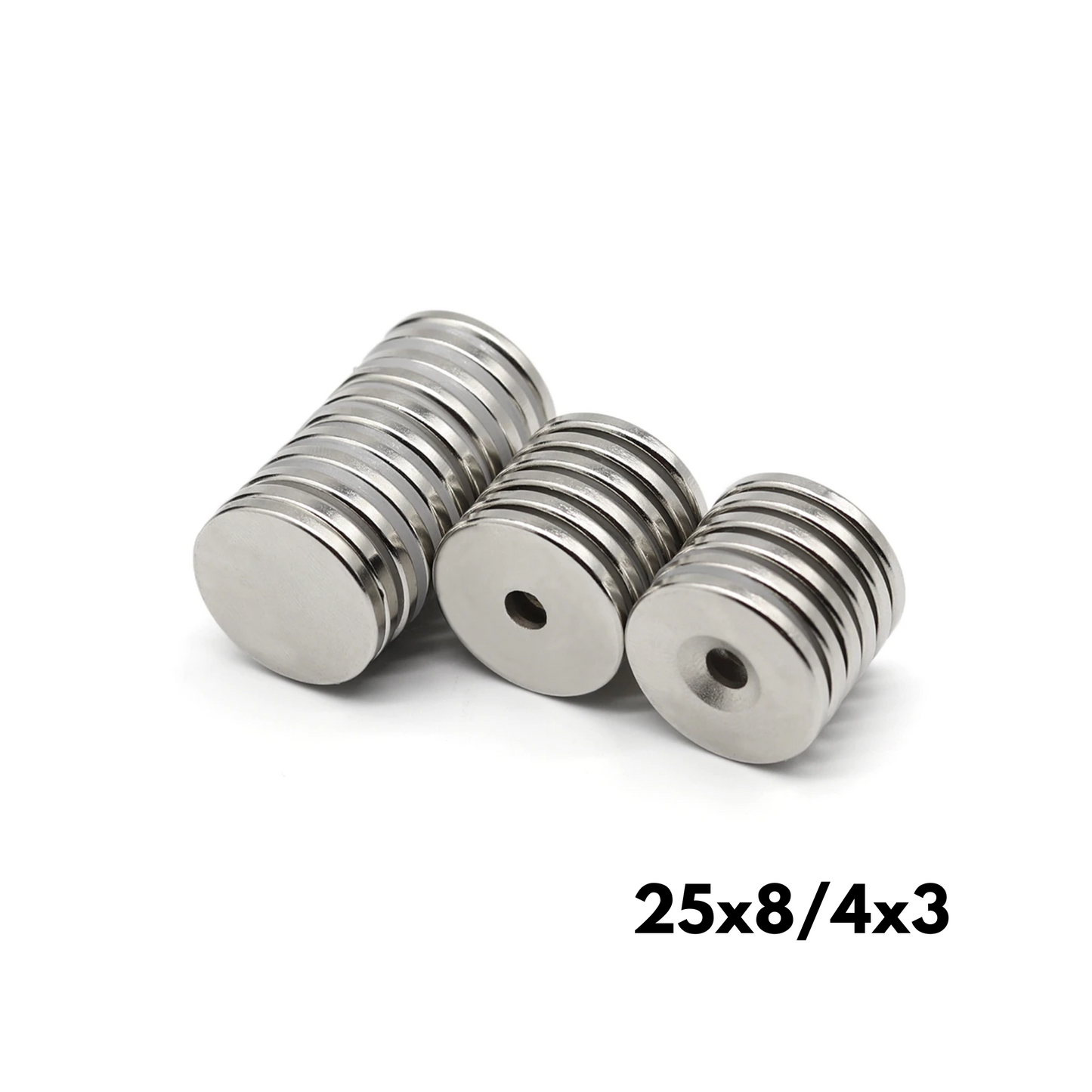 Imán de neodimio fresado 25 x 8/4 x 3mm SUR