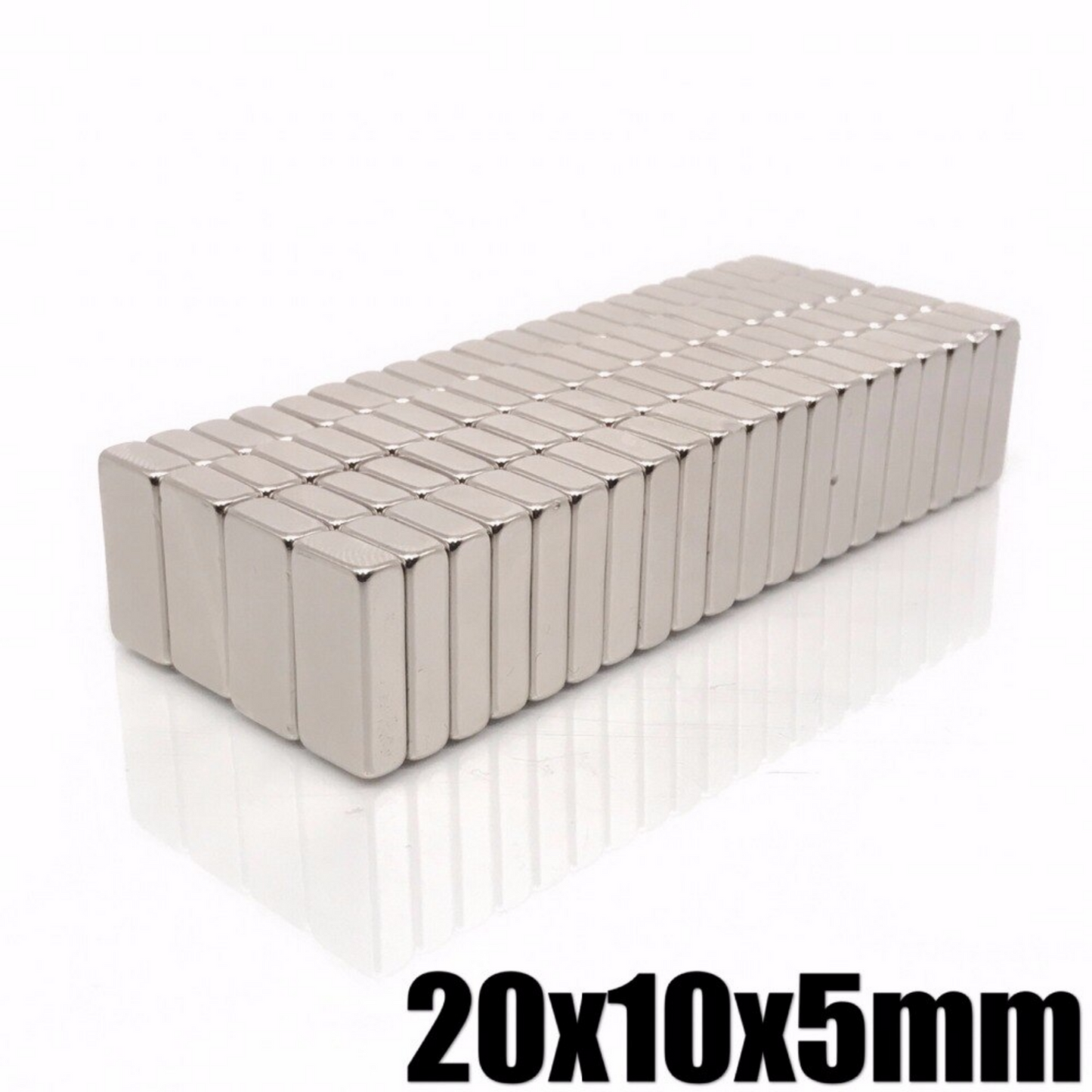 Imán de neodimio rectangular 20x10x5mm