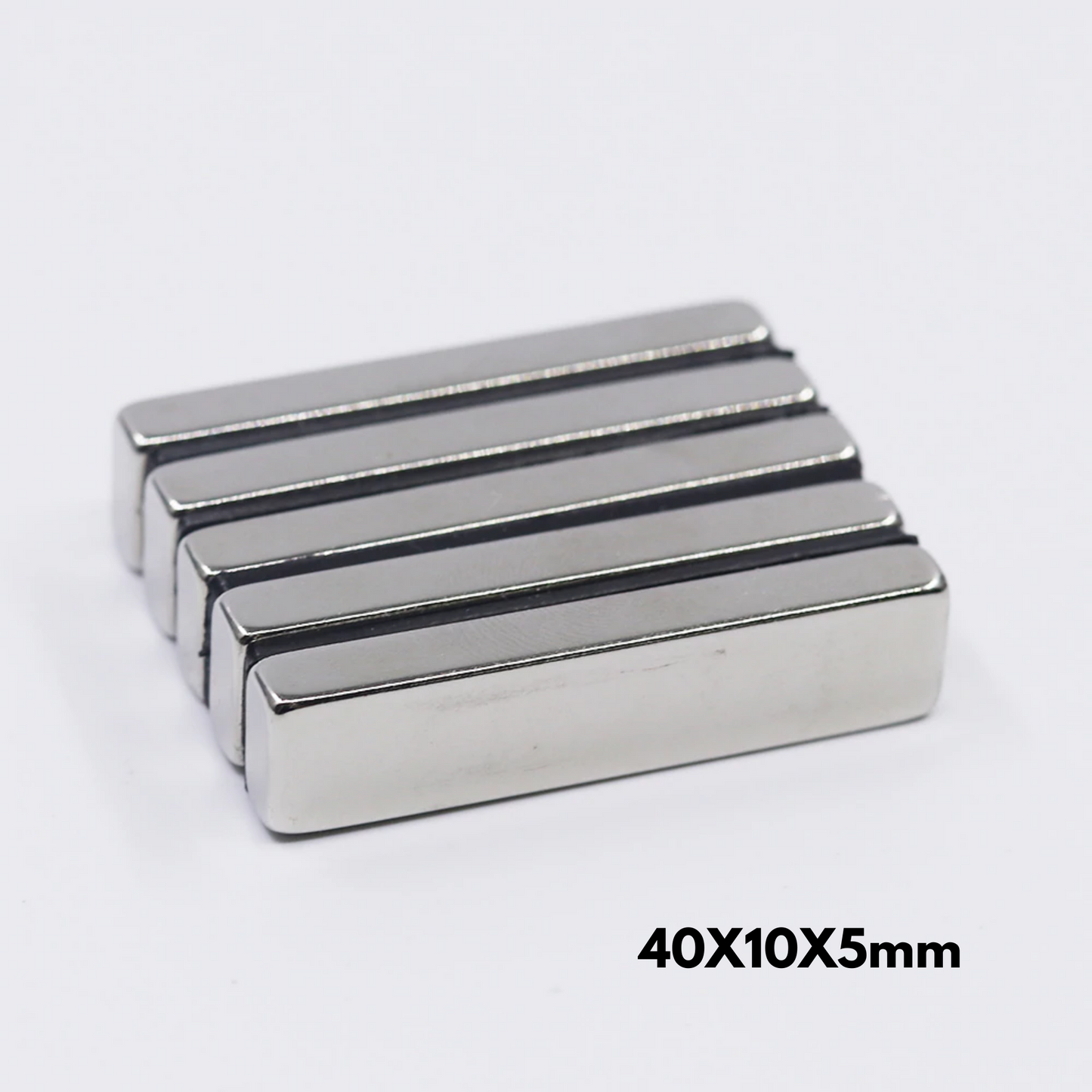Imán de neodimio rectangular 40x10x5mm