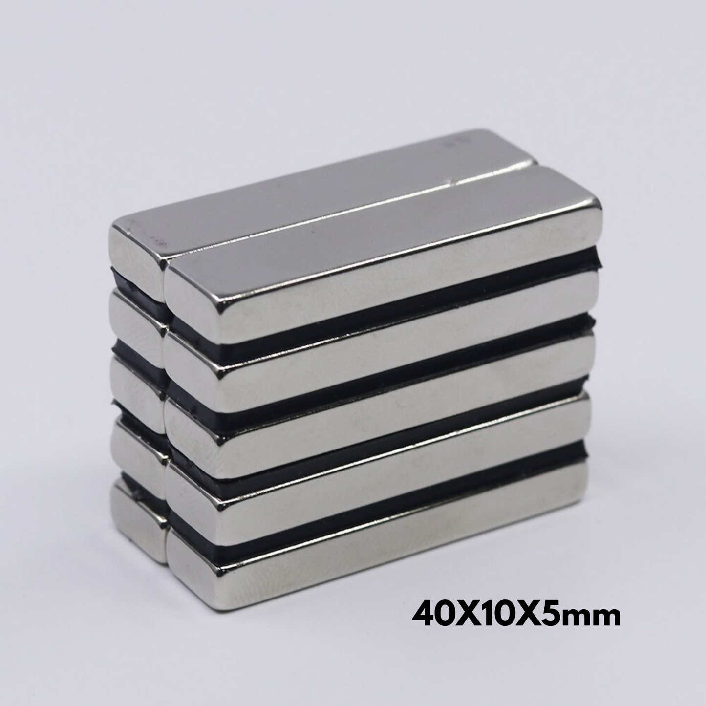 Imán de neodimio rectangular 40x10x5mm