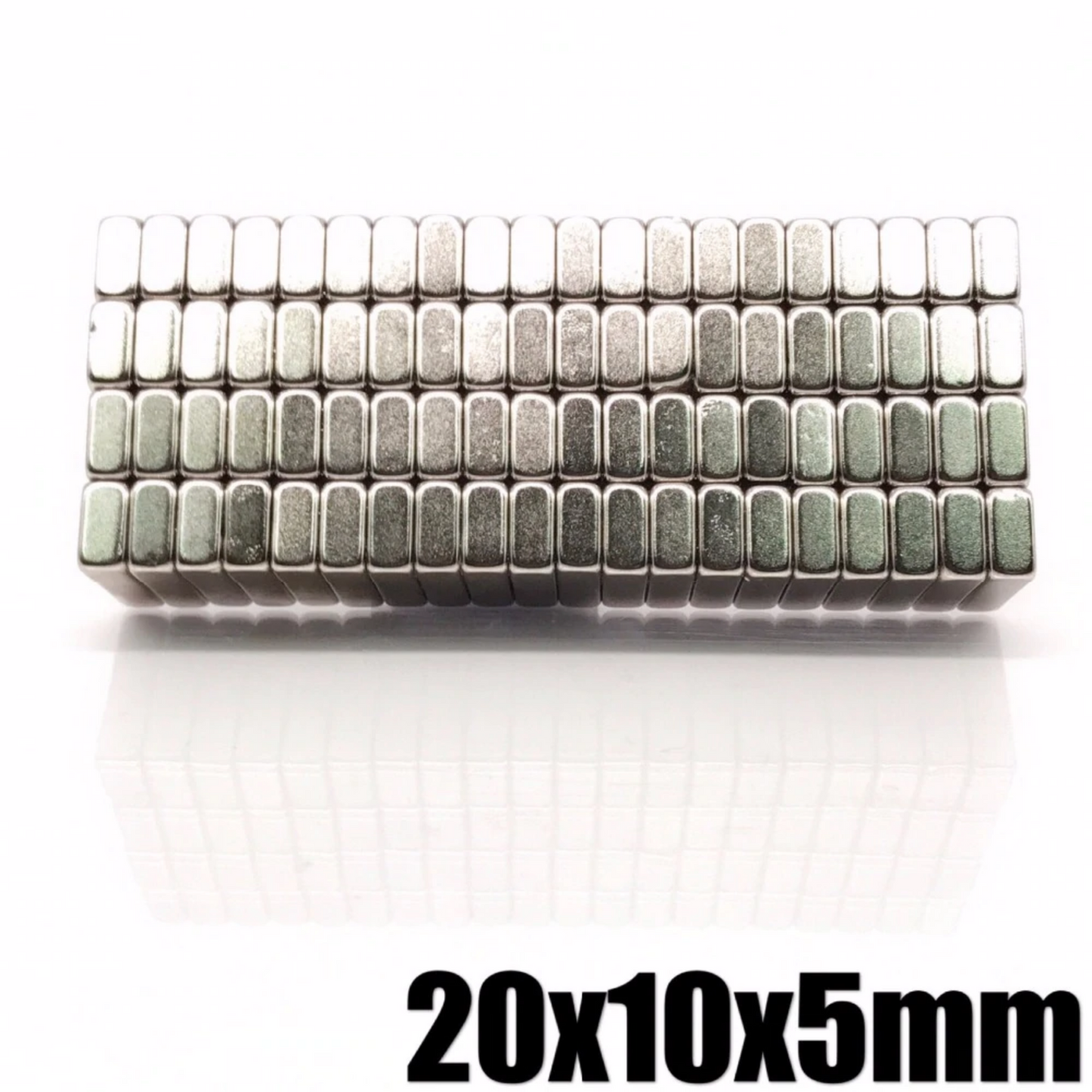 Imán de neodimio rectangular 20x10x5mm