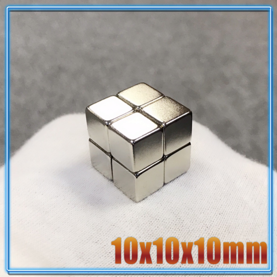 Imán de neodimio cuadrado 10x10x10mm