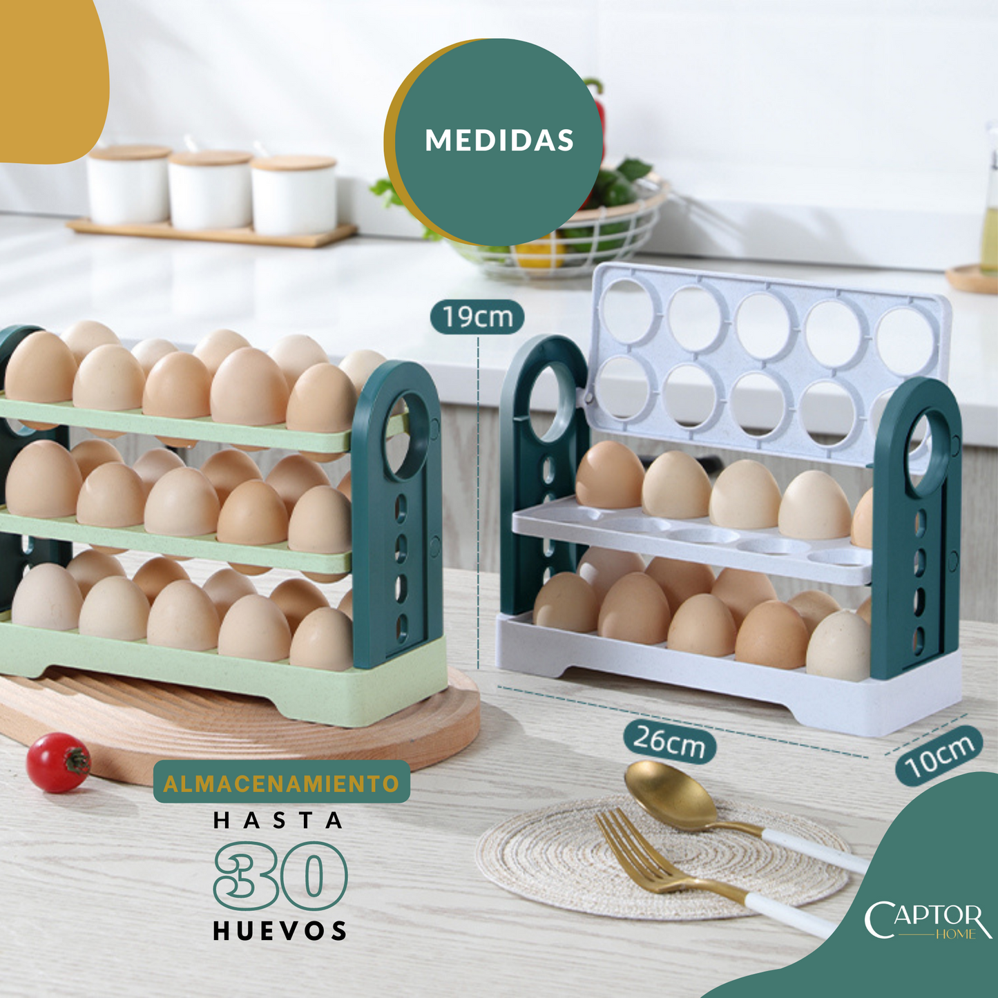 Organizador para huevos