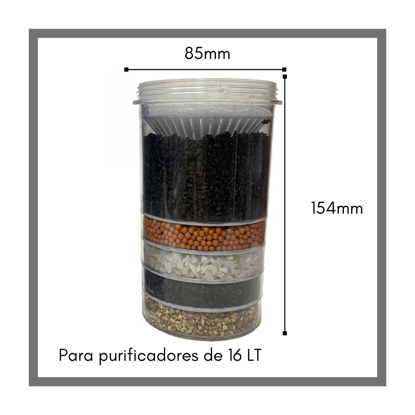 Repuesto purificador filtro MULTIFILTRO 16LT