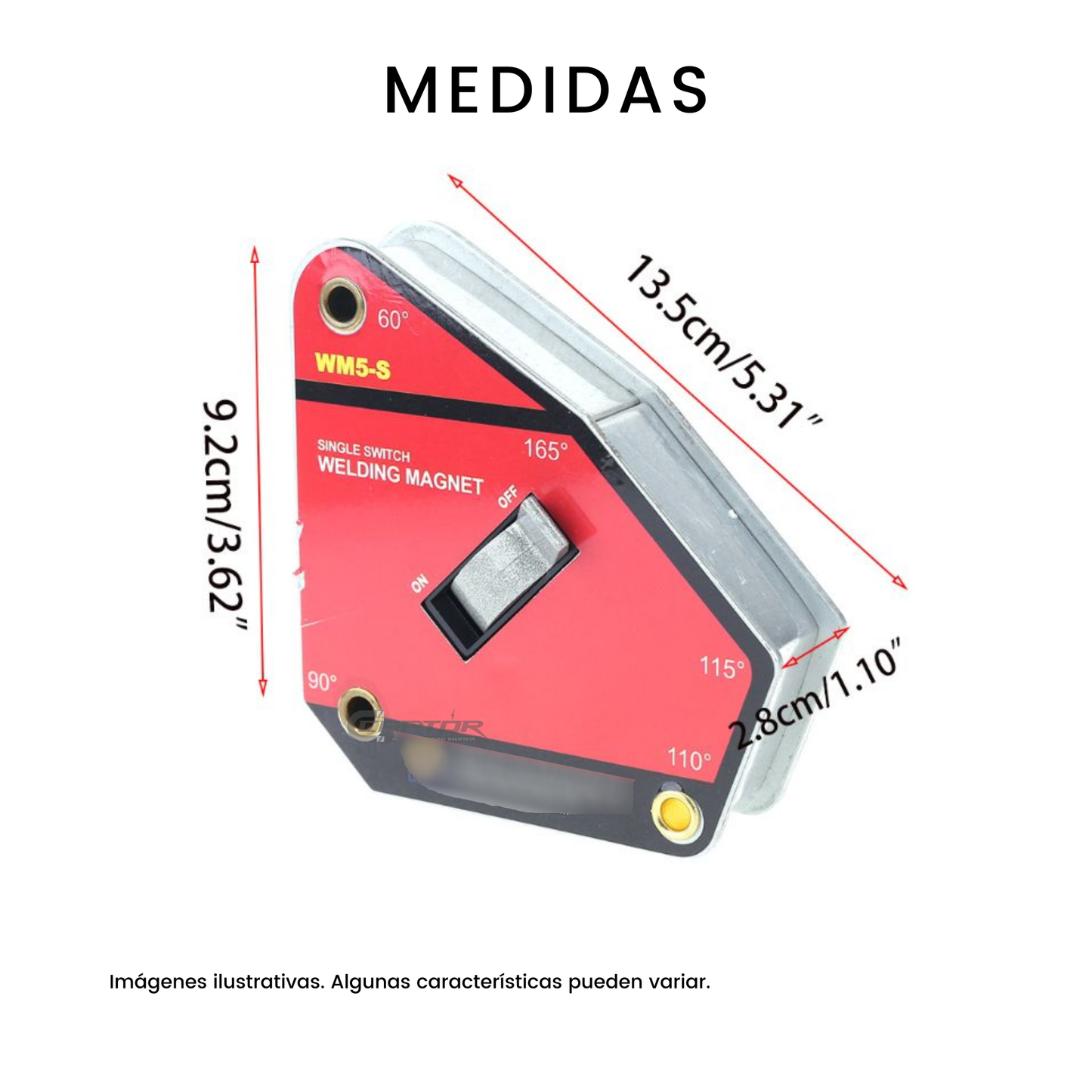 Escuadra magnética WM5-S (30KG)