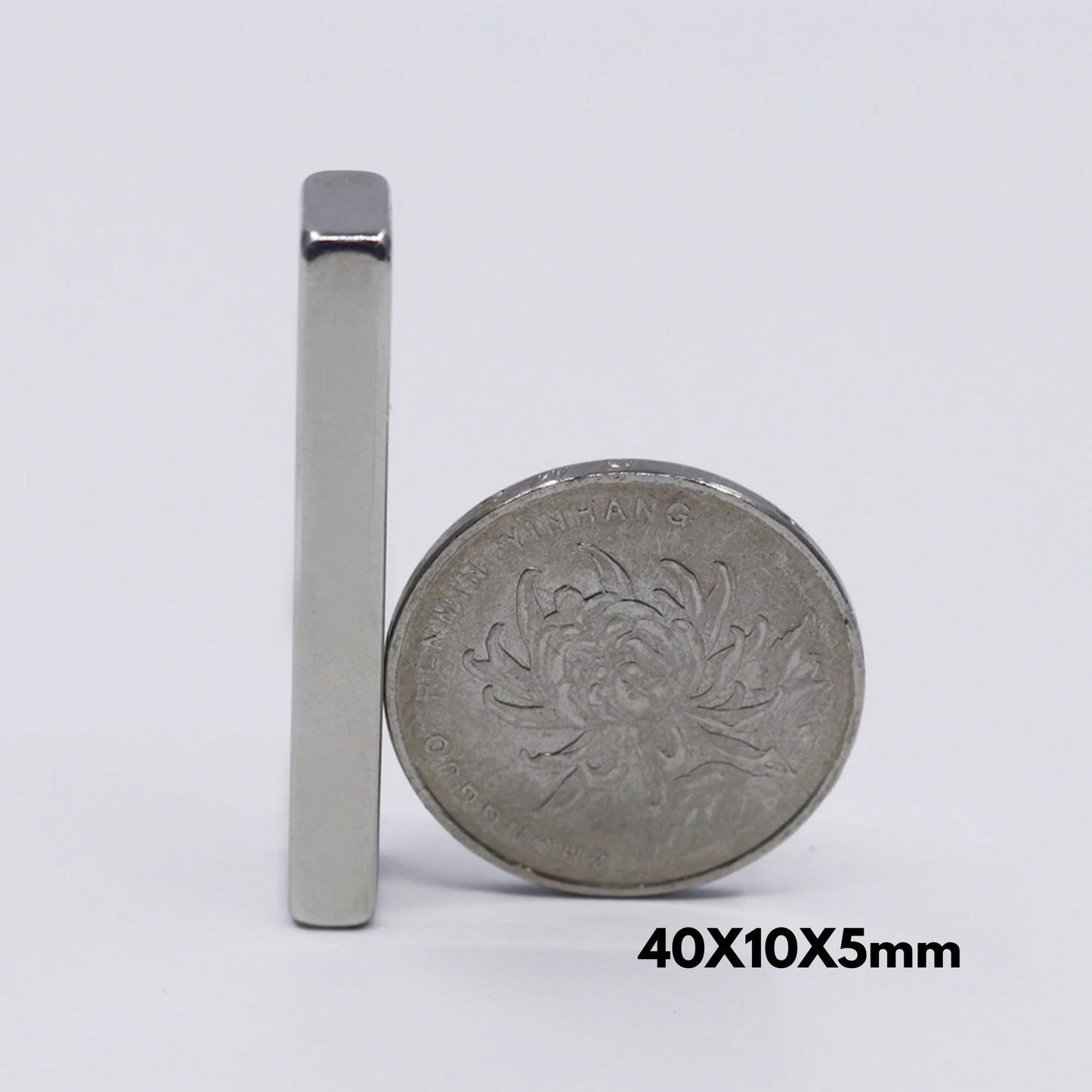 Imán de neodimio rectangular 40x10x5mm