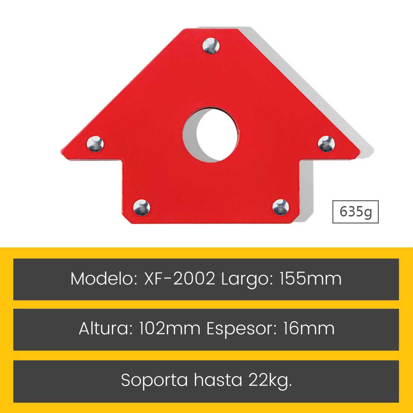 Escuadra magnética XF2002 4" (22Kg)