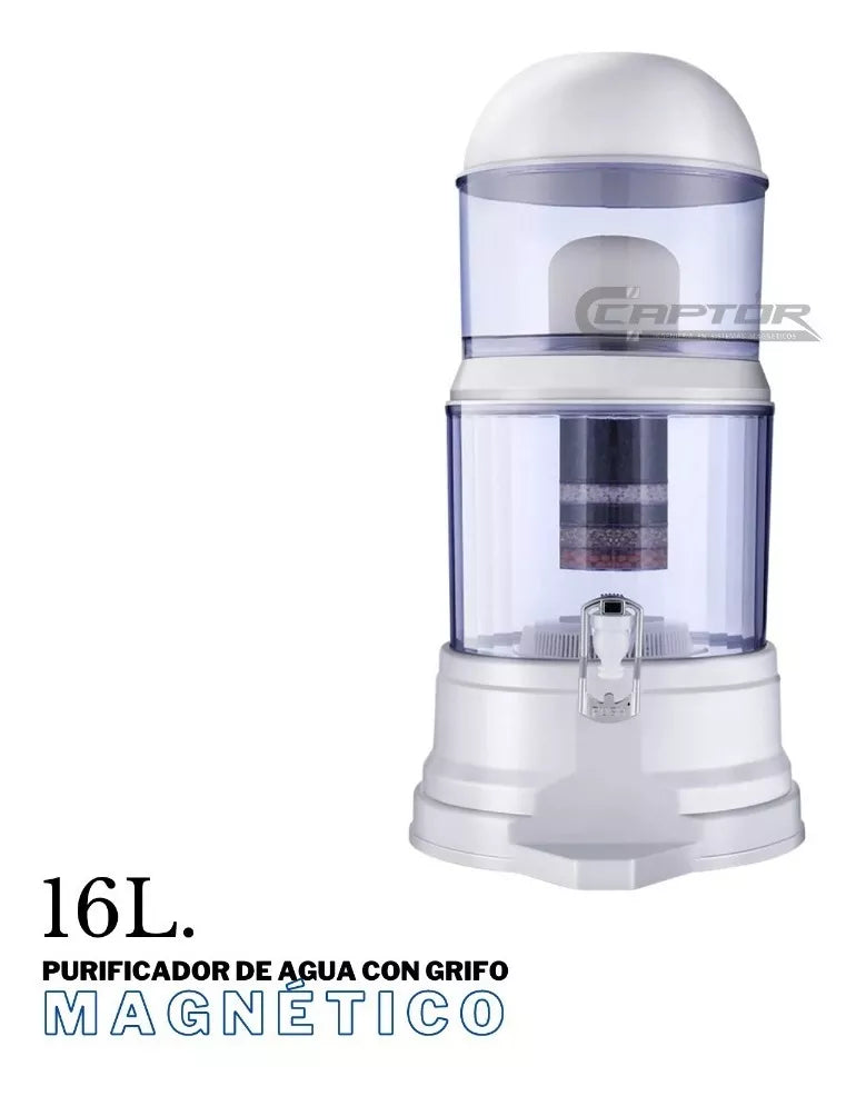 Purificador de agua 16 litros con grifo magnético