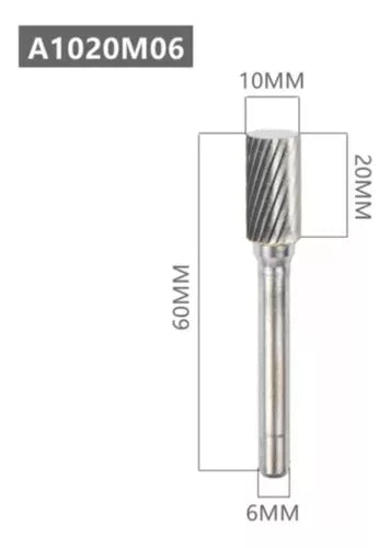 Fresa Industrial Para Acero Inox / Hierro A1020m06